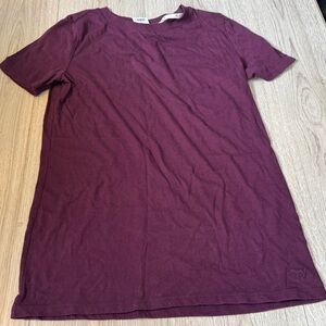 Victoria’s Secret pink maroon Burgundy Short Sleeve T-Shirt top shirt
